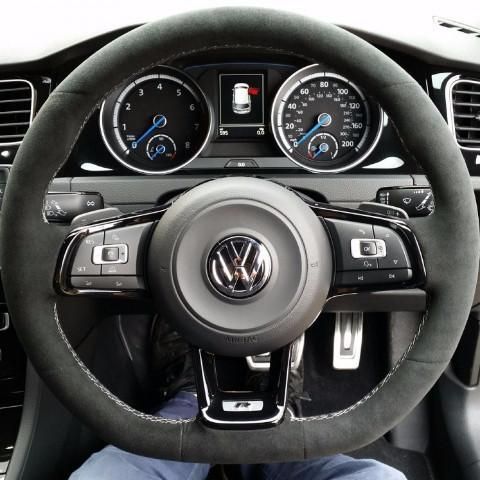 MODE DSG Paddles Custom Alcantara Steering Wheel Cover for VW Golf MK7 & MK7.5 - MODE Auto Concepts