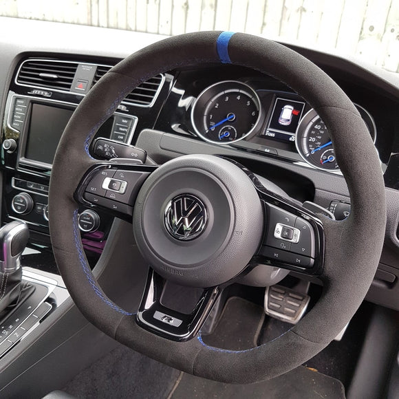 MODE DSG Paddles Custom Suede Steering Wheel Cover for VW Golf MK7 & MK7.5 - MODE Auto Concepts