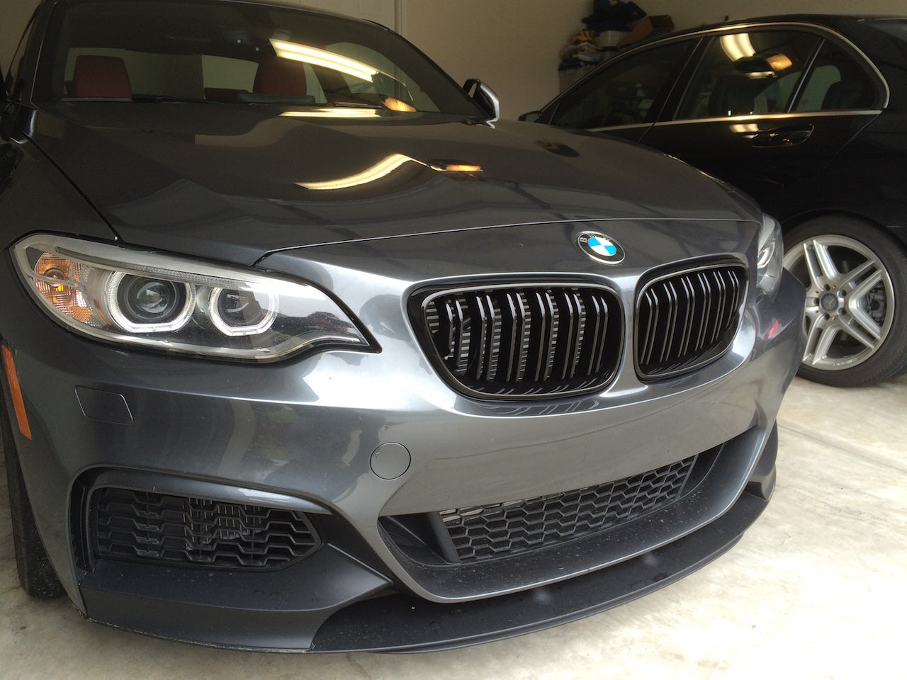 Exon Gloss Black M3/M4 Style Twin Slat Grille suit BMW 2-Series F22/F23 - MODE Auto Concepts