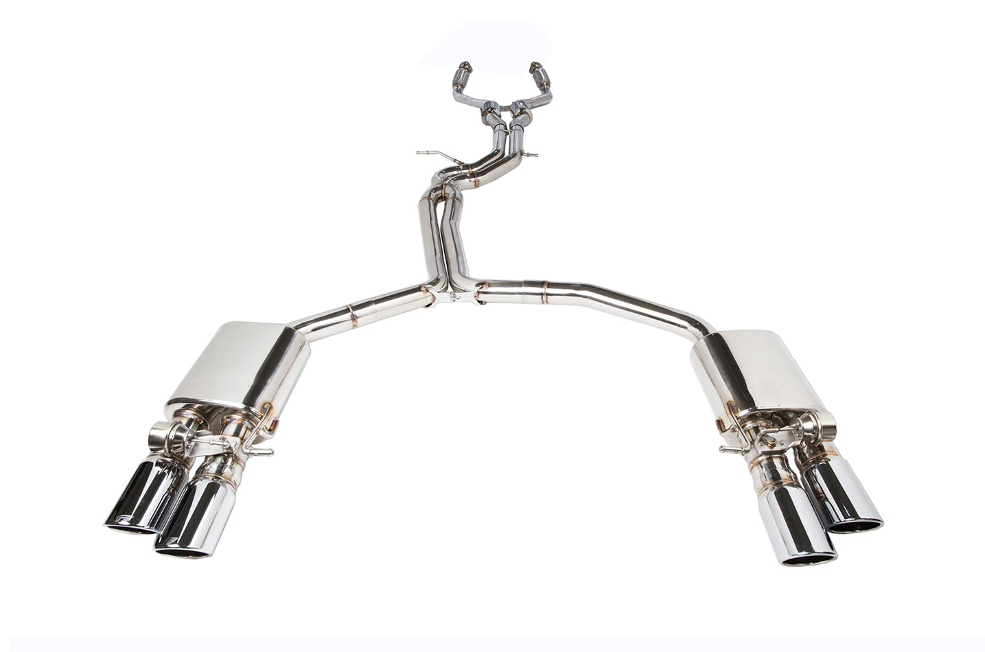 iPE - Valvetronic Exhaust System w/ OBD Remote & Chrome Tips suit Audi S6/S7 C7 (2013-2016) - MODE Auto Concepts