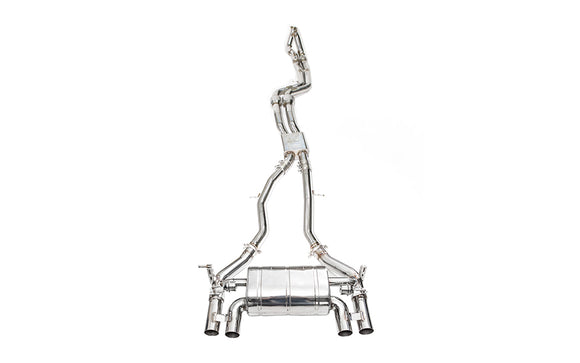 iPE - Valvetronic Exhaust System w/ OBD Remote & Black Chrome Tips suit BMW M3 F80 & M4 F82/F83 (2014-2020) - MODE Auto Concepts