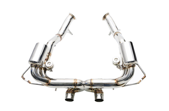 iPE - Valvetronic Muffler w/ Wired Remote & Dual Black Chrome Tips suit Ferrari 458 Italia (2013-2015) - MODE Auto Concepts