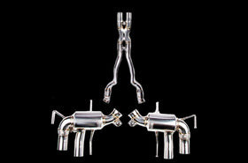 iPE - Cat Bypass Pipe + X-Pipe + Valvetronic Exhaust System w/ OBD Remote & Ti Blue Tips suit Ferrari 812 Superfast (2017-Current) - MODE Auto Concepts