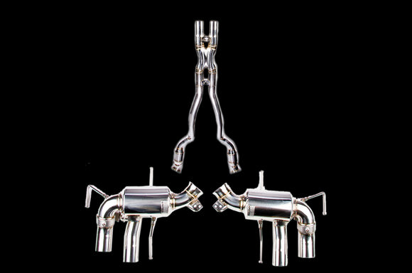 iPE - Cat Bypass Pipe + X-Pipe + Valvetronic Exhaust System w/ OBD Remote & Chrome Tips suit Ferrari 812 Superfast (2017-Current) - MODE Auto Concepts