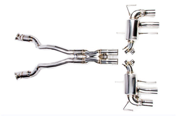 iPE - Cat Bypass Pipe + X-Pipe + Valvetronic Exhaust System w/ OBD Remote & Chrome Tips suit Ferrari F12 Berlinetta (2012-2017) - MODE Auto Concepts