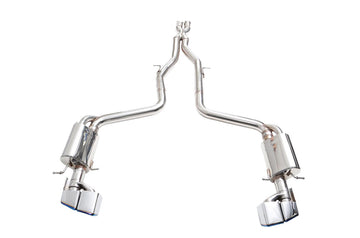 iPE - Valvetronic Exhaust System w/ Wired Remote & Ti Blue Tips suit Mercedes Benz CLS63 (C218/X218) (2011-2017) - MODE Auto Concepts