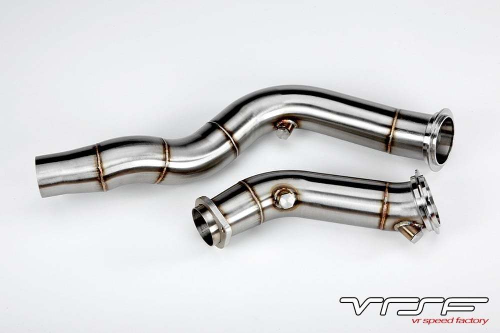 VRSF 3″ Cast Catless Downpipes suit S55 BMW M3/M4 (F80/F82) & M2 Competition (F87) (2014-2019) - MODE Auto Concepts