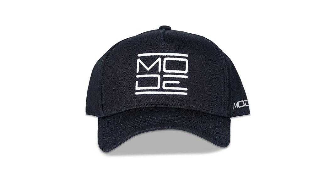 MODE Ltd. Edition 1/100 A-Frame Snapback Black w. White Logo - MODE Auto Concepts