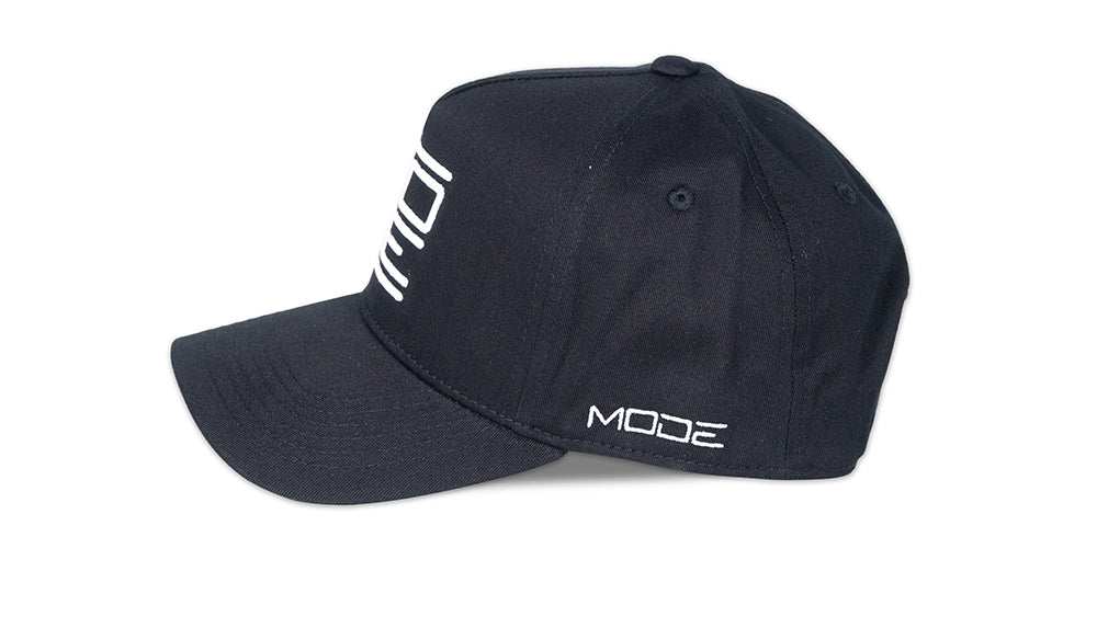 MODE Ltd. Edition 1/100 A-Frame Snapback Black w. White Logo - MODE Auto Concepts