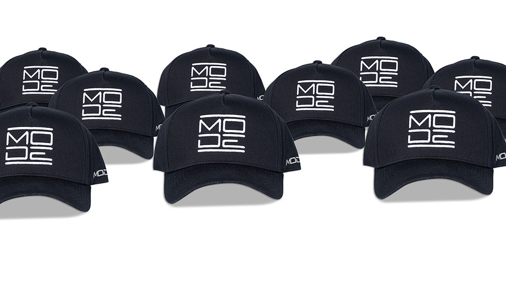 MODE Ltd. Edition 1/100 A-Frame Snapback Black w. White Logo - MODE Auto Concepts