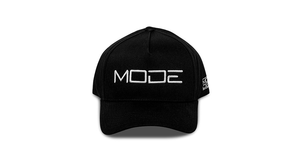 MODE Ltd. Edition 1/100 A-Frame Snapback Black w. White Logo - MODE Auto Concepts