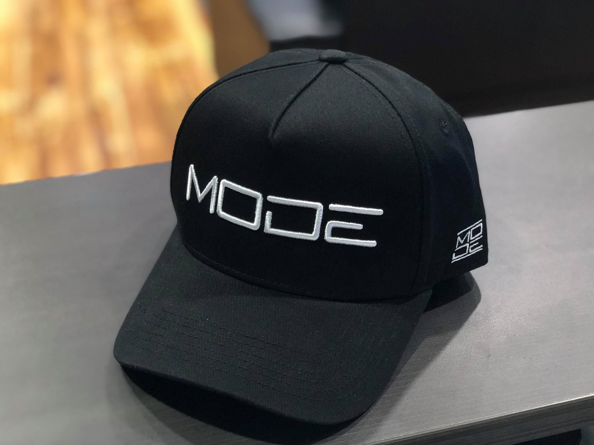 MODE Ltd. Edition 1/100 A-Frame Snapback Black w. White Logo - MODE Auto Concepts