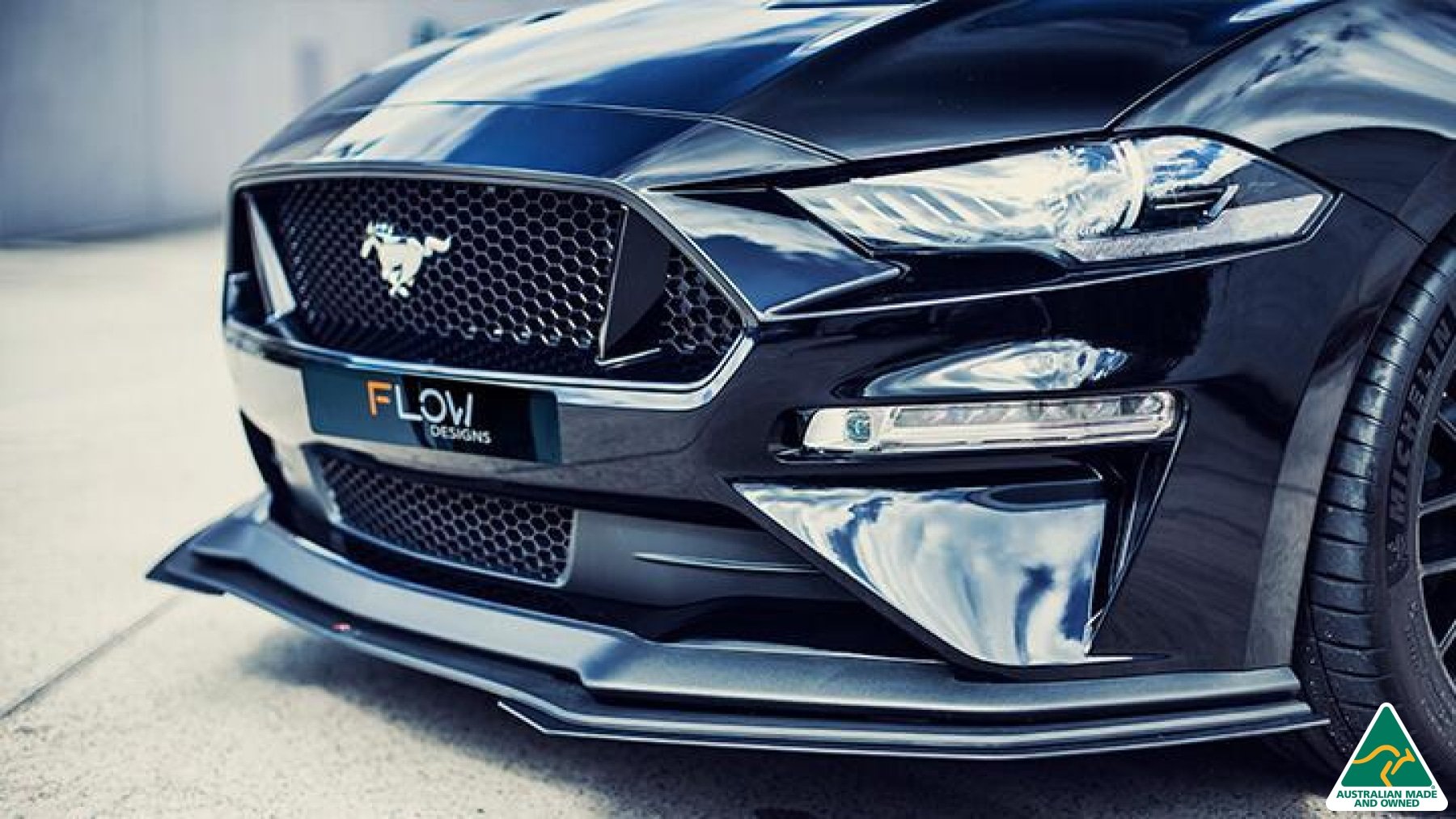 GT Mustang S550 FN Front Lip Splitter Extensions (Pair) - MODE Auto Concepts