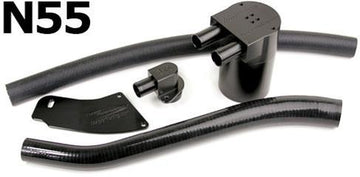 BMS Turbo Double Baffle Oil Catch Can for E Chassis N55 BMW - Burger Motorsports 