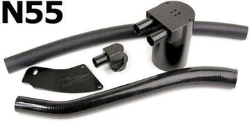 Burger Motorsports Turbo Double Baffle Oil Catch Can for E Chassis N55 BMW - MODE Auto Concepts