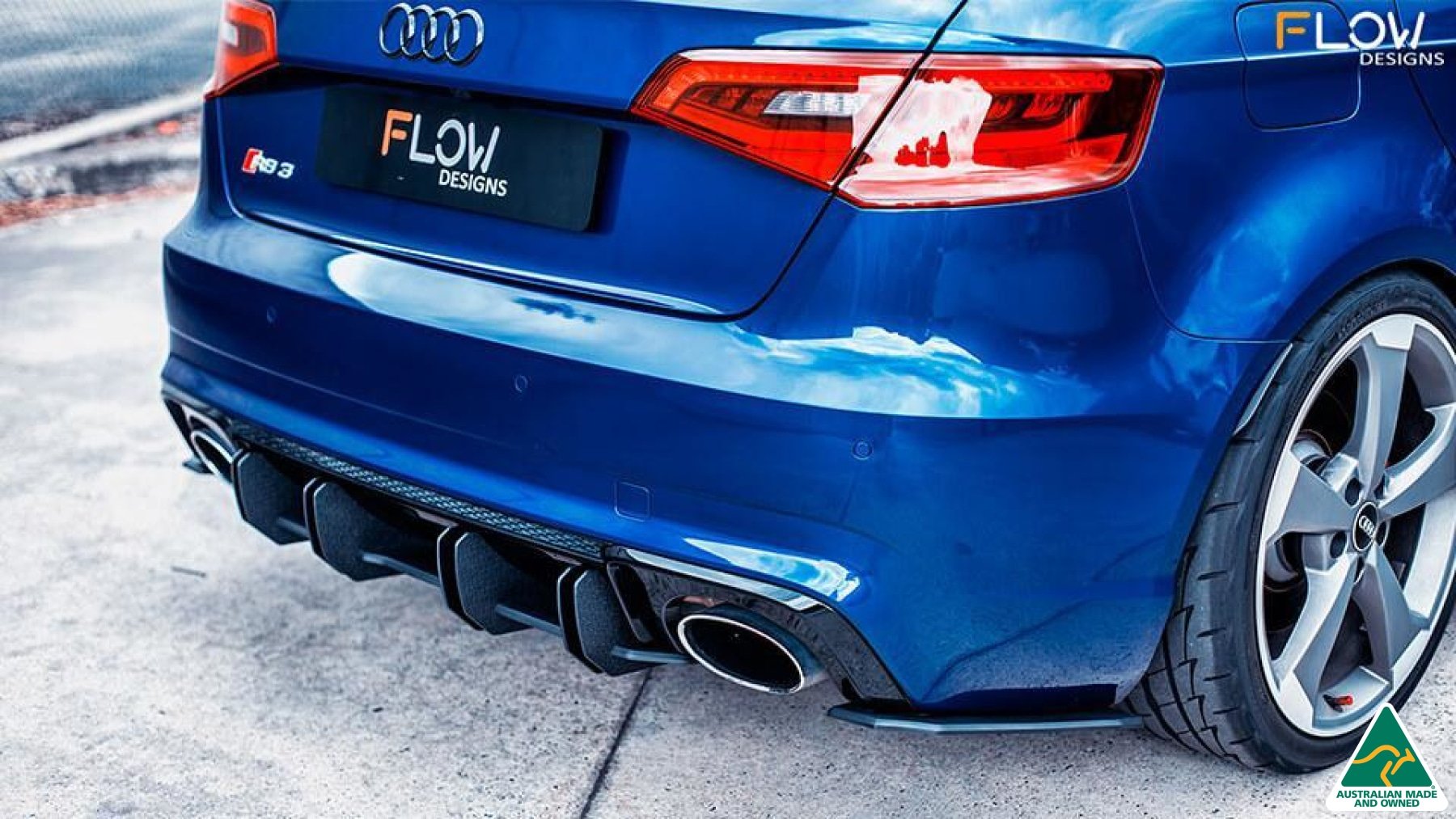 RS3 8V Sportback (PFL) Flow-Lock Rear Diffuser - MODE Auto Concepts