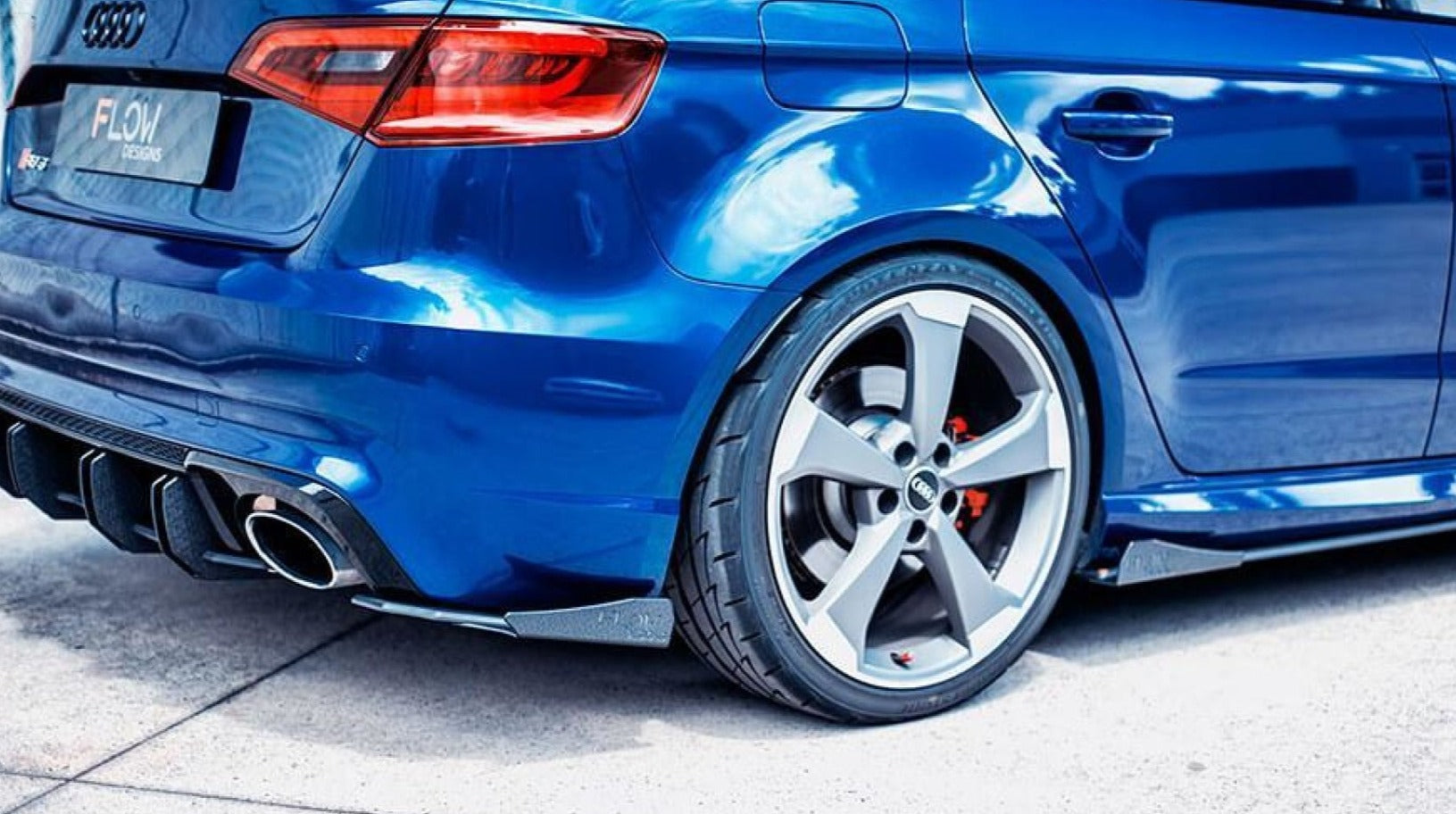 RS3 8V Sportback (PFL) Rear Pod/Spat Winglets (Pair) - MODE Auto Concepts