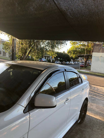 ABW Window Visors | Weather Shields suit 2008 - 2017 Mitsubishi Lancer CJ Ralliart Evo X - MODE Auto Concepts