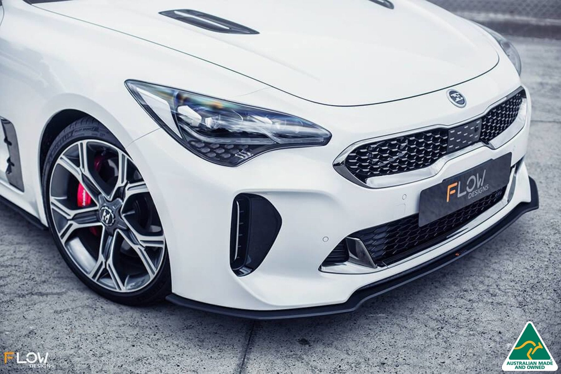 Stinger CK GT Front Lip Splitter & Bumper Reinforcement Brackets - MODE Auto Concepts